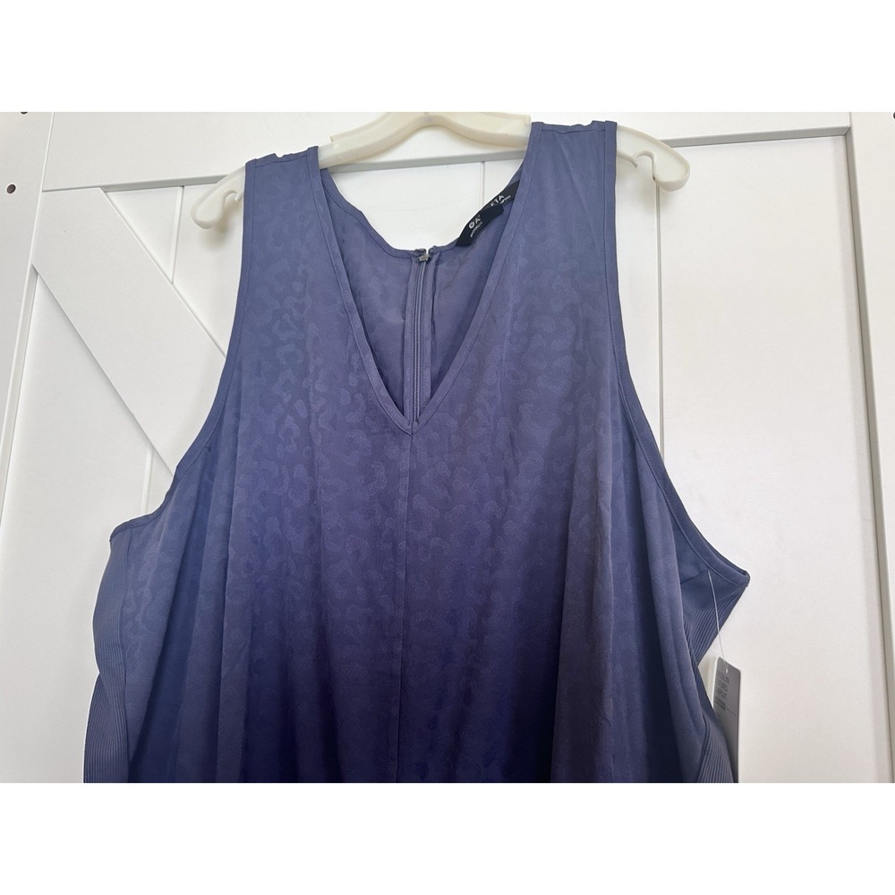 Athleta Brooklyn Textured‎ Jumpsuit-Medieval Violet-Plus Size 26-NWT